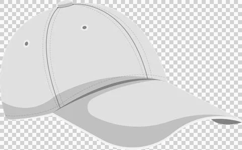 A versatile grey baseball cap for sunny days, casual outings, or adding sty.. Stock Illustration
