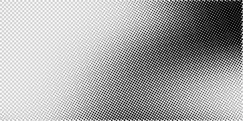 Versatile halftone dot vector texture. Stock Illustration