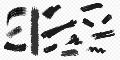 Versatile hand-drawn ink brush elements. 库存插图