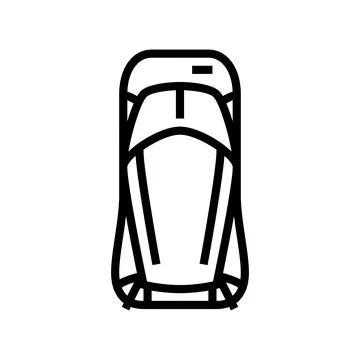 Versatile hiking backpack line icon vector illustration Stock Illustration