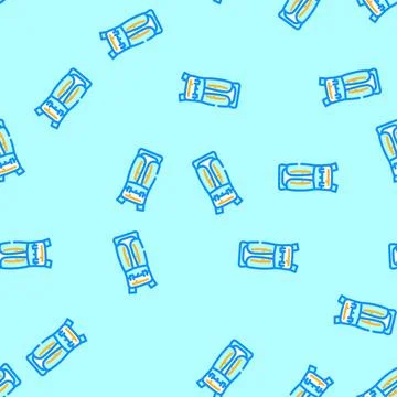 Versatile hiking backpack vector seamless pattern Stock Illustration