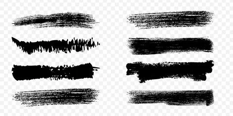 Versatile ink brush textures. Stock-Illustration