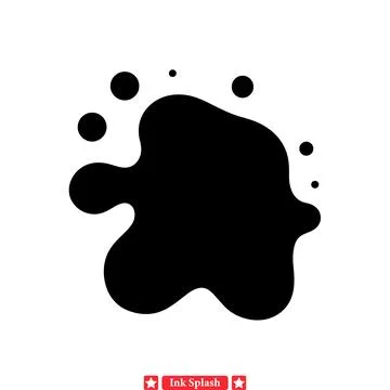 Versatile Ink Splash Vector Bundle  Explore Unlimited Design Options Stock Illustration