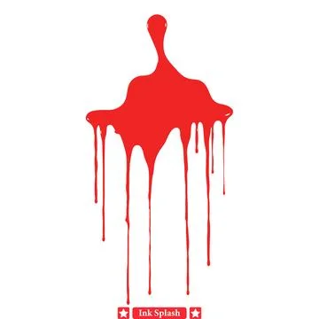 Versatile Ink Splash Vector Bundle  Perfect for Various Design Applications Stock Illustration