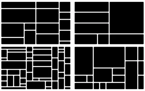 Versatile layout grid template pack for print design and visual branding pr.. Stock Illustration