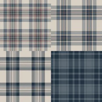 Versatile plaid bundle created for designers needing variety in one purchase. Stock Illustration