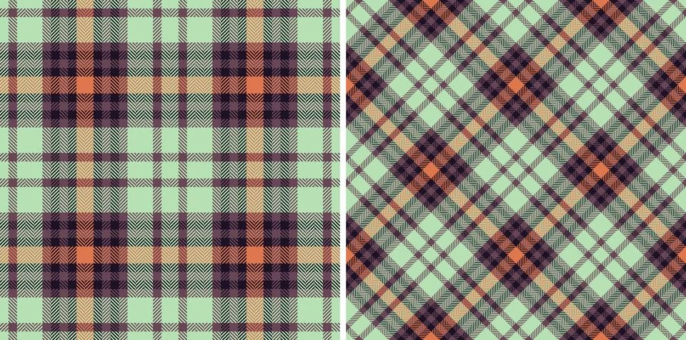 Versatile plaid pattern. A seamless textile with woven design, perfect for ba Stock Illustration