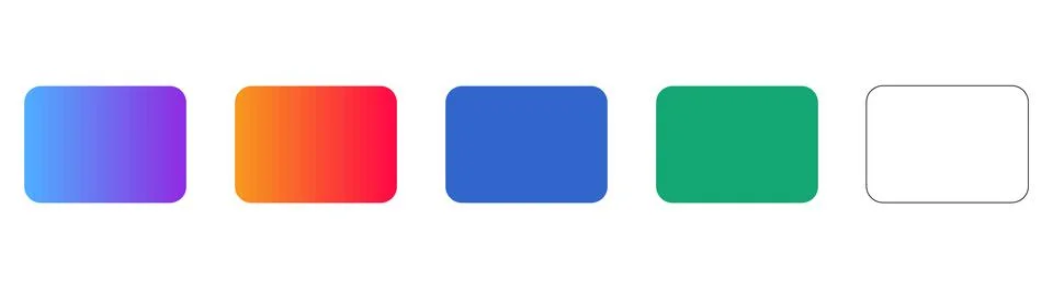 Versatile Rounded Button Icons for User Interfaces Stock Illustration
