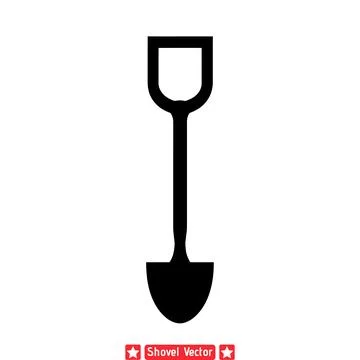 Versatile Shovel Design  Perfect for Illustrations, Presentations, and Educ.. Stock Illustration