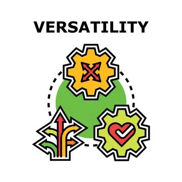 Versatility concept illustration showing adaptability and multifunctionality Stock Illustration