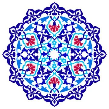 Version artistic ottoman pattern series ninety one Stock Illustration