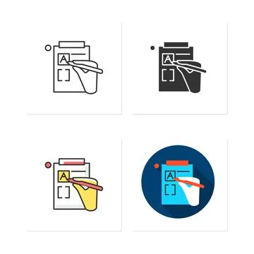 Version control icons set Stock Illustration