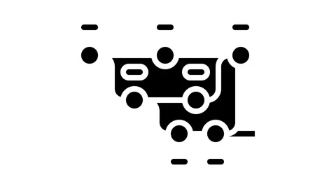 Version control software glyph icon animation Stock Footage 326152017