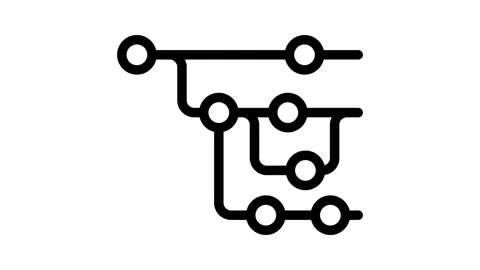 Version control software line icon animation Stock Footage 326761432