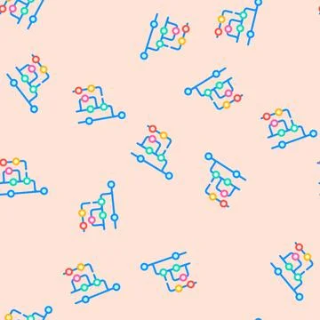 Version control software vector seamless pattern Illustration