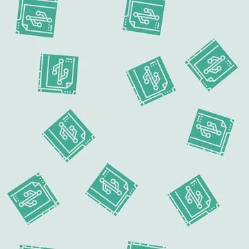 Version control technical writer glyph seamless pattern 스톡 일러스트