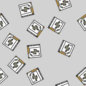 Version control technical writer vector seamless pattern イラスト素材