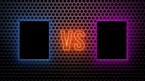 Versus animation in blue and pink with neon design perfect for games 4K Видео 270531221