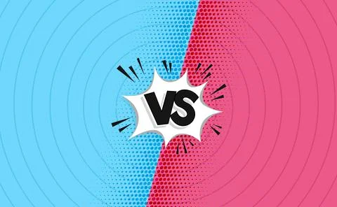 Versus background concept. VS letters for sports and games. Vector HD. Stock Illustration