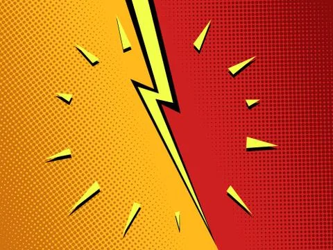 Versus background pop art comics Stock Illustration