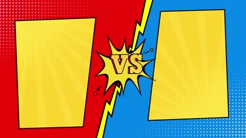 Versus background in pop art style. Video stock 151079452