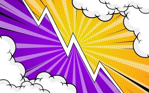 Versus banner template in comic stlye Vector Illustration. イラスト素材