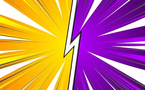 Versus banner template in comic stlye Vector Illustration. Stock Illustration