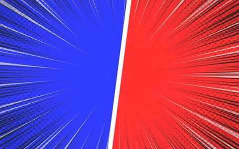 Versus banner template in comic stlye Vector Illustration. Stock Illustration