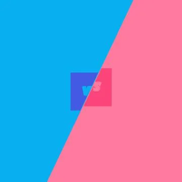 Versus banner. VS screen with frames. Sliced text.  Element for graphic desig Stock Illustration