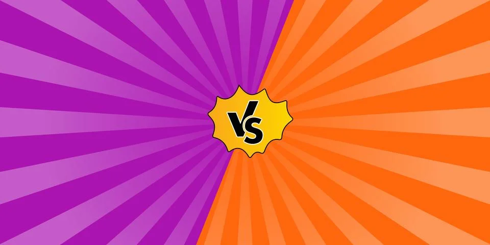 Versus Battle Background Design Template Stock Illustration