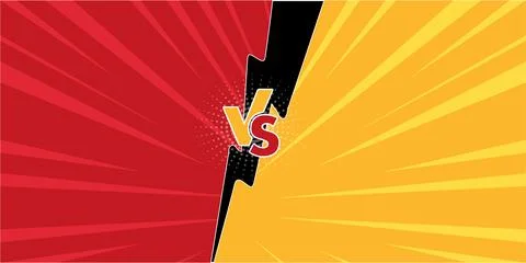 Versus Battle Background Design Template Stock Illustration