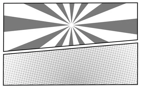 Versus comic background. Comics book clash frames on halftone stripes backg.. Stock Illustration