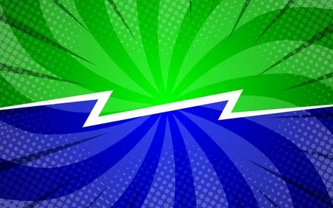 Versus in a comic background for a duel. Halftone comic design with lightning Stock Illustration