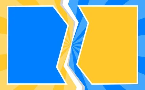 Versus comic background. Vs. comic book clash frame. Versus concept backgroun Stock Illustration