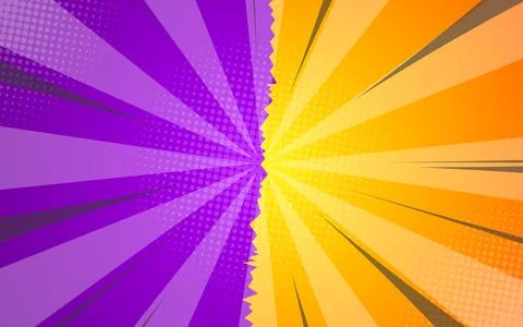 Versus comic background. Vs comic book clash frames. Versus concept backgroun Stock Illustration