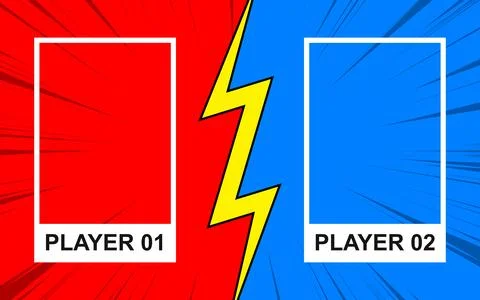 Versus comic background. Vs comic book clash frames. vector illustration. Stock Illustration