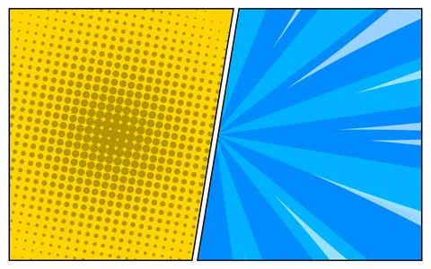 Versus comic background. Vs comic book clash frames. Versus concept backgroun Stock Illustration