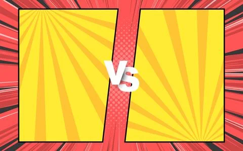 Versus comic background. Vs comic book clash frames. vector illustration. イラスト素材