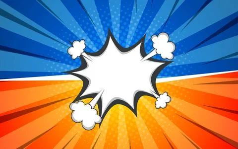 Versus comic book clash frame with text speech bubble. Stock Illustration