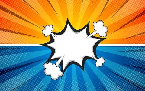 Versus comic book clash frame with text speech bubble. Stock Illustration