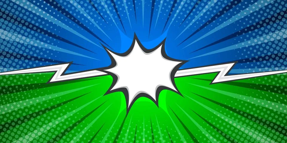 Versus comic book clash frame with text speech bubble. Stock Illustration