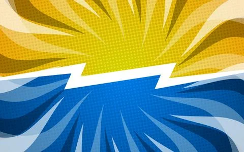 Versus comic book frame. Vs comic book clash frame on halftone line backgroun Stock Illustration