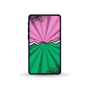 Versus comic fight background mobile phone app screen design Stockillustratie