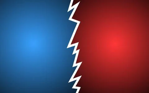 Versus comic frame for dynamic cartoon combat scenes. Suitable for comic bo.. Stockillustratie