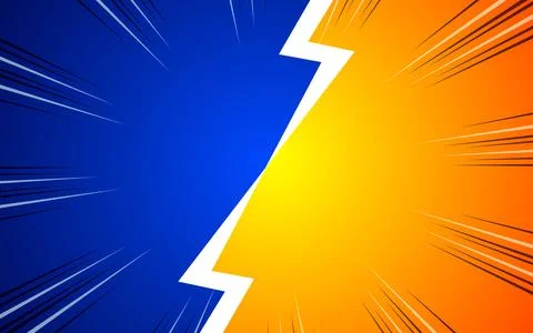 Versus comic frame. Vs comics book clash frames on halftone stripes backgroun Stock Illustration