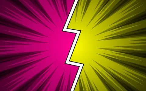 Versus in comic style background. vector illustration. Stock Illustration