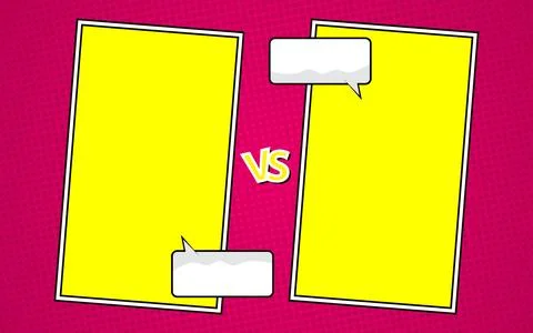 Versus in comic style background. vector illustration. Stock Illustration