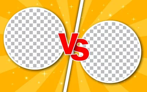 Versus in comic style background. vector illustration. Stock Illustration