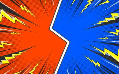Versus in comic style background. vector illustration. 库存插图
