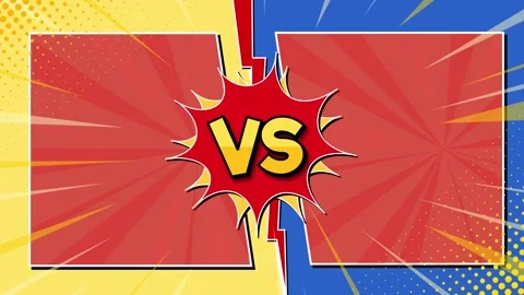 Versus Comic Text and Layout Background with Dynamic Motion Graphic Stock Footage 241216867
